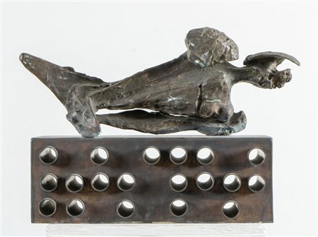 LUCIANO MINGUZZI (Bologna 1911 - Milano 2004) "Senza titolo". Scultura in...