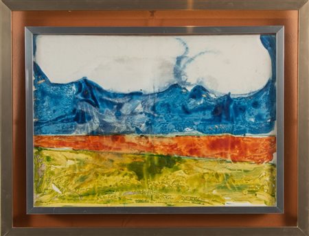 MARIO SCHIFANO (Homs 1934 - Roma 1998) "Paesaggio Anemico", metà degli anni...