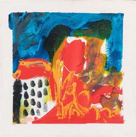 MARIO SCHIFANO (Homs 1934 - Roma 1998) "Senza titolo", 1988 - 1890. Smalto e...