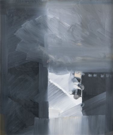 SERGIO ROMITI (Bologna 1928 - Bologna 2000) "Composizione", 1965. Olio su...