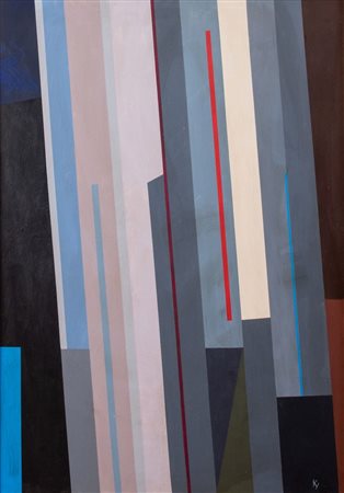 GIOVANNI KOROMPAY (Venezia 1904 - Rovereto 1988) "Venezia", 1969. Acrilico su...