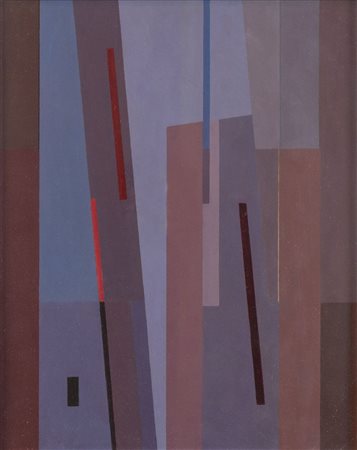 GIOVANNI KOROMPAY (Venezia 1904 - Rovereto 1988) "Venezia", 1965. Smalto su...