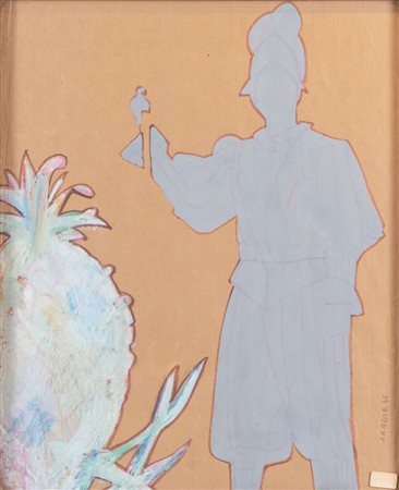 RENATO MAMBOR (Roma 1936 - 2014) "Senza titolo", 1965. Olio e tecnica mista...