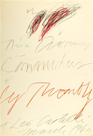Cy Twombly (Lexington 1928-Roma 2011)  - Nine discourses on Commodus by Cy Twombly at Leo Castelli, 1964