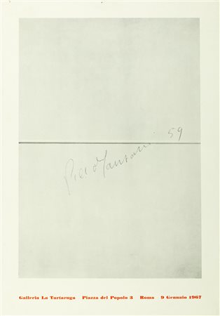 Piero Manzoni (Soncino 1933-Milano 1963)  - Galleria La Tartaruga, 1967