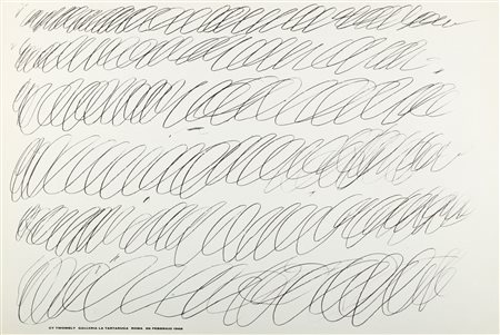 Cy Twombly (Lexington 1928-Roma 2011)  - Galleria La Tartaruga, Roma, 1968