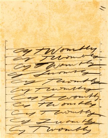 Cy Twombly (Lexington 1928-Roma 2011)  - Undici firme