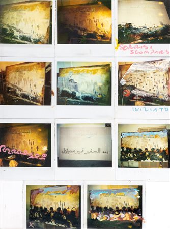 Mario Schifano (Homs 1934-Roma 1998)  - 11 polaroid per "sorrisi scomparsi", 1991