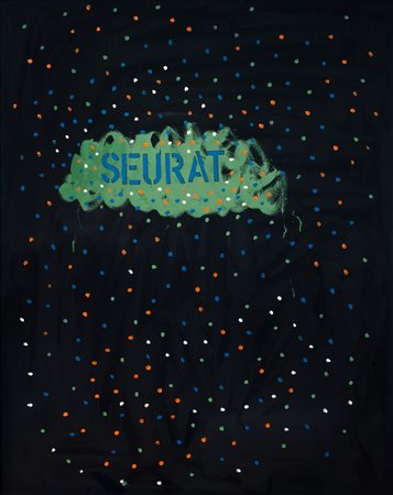 Tano Festa (Roma 1938-1988)  - Omaggio al colore – Seurat, 1972