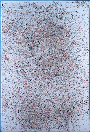 Tano Festa (Roma 1938-1988)  - Coriandoli - "Moro" Morango -  Muganga – Il medico,, 1980