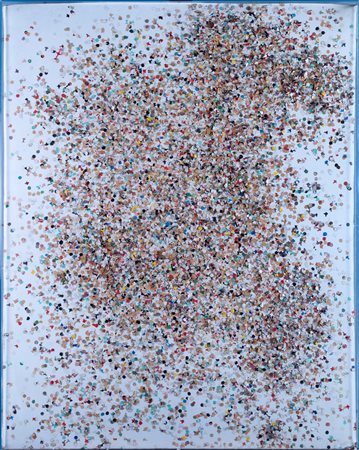 Tano Festa (Roma 1938-1988)  - Coriandoli - "Bigotes", Il Lord – Jorge – Mario – Monge, 1980