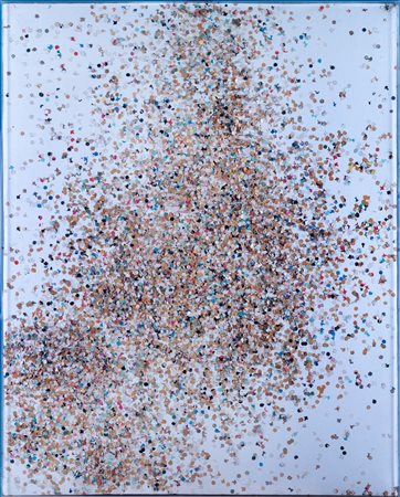 Tano Festa (Roma 1938-1988)  - Coriandoli - Estanislao Il negro, 1980