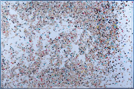 Tano Festa (Roma 1938-1988)  - Coriandoli - "Mauricio" il Pelao (Il Pelato) Cowboy – Bustop, 1980