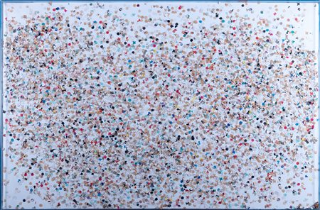 Tano Festa (Roma 1938-1988)  - Coriandoli - "Pan divino" Pedro, 1980