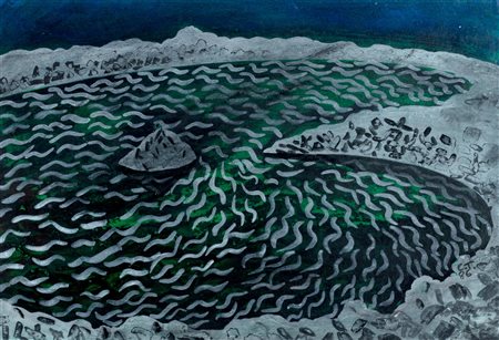 Cesare Tacchi (Roma 1940-2014)  - Paesaggio , 1986