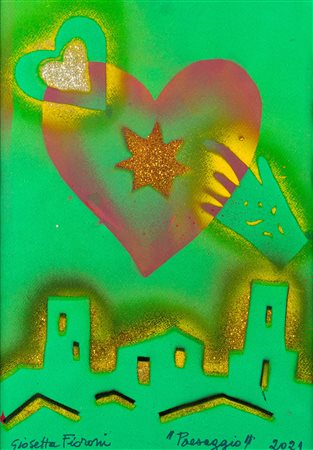 Giosetta Fioroni (Roma 1932)  - Paesaggio, 2021