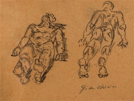Giorgio de Chirico (Volos 1888-Roma 1978)  - Studio di figure, 1946