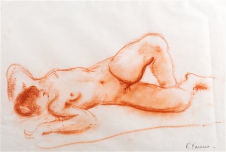 Felice Carena (Cumiana 1879-Venezia 1966)  - Nudo, 1942 ca.
