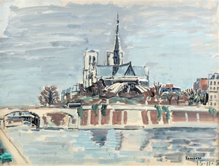 Orfeo Tamburi (Jesi 1906-Parigi 1994)  - Notre Dame, 1951