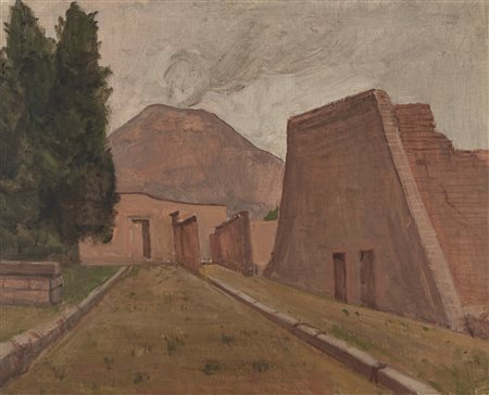Pompeo Borra (Milano, 1898-1973)  - Paesaggio campano, 1934-36