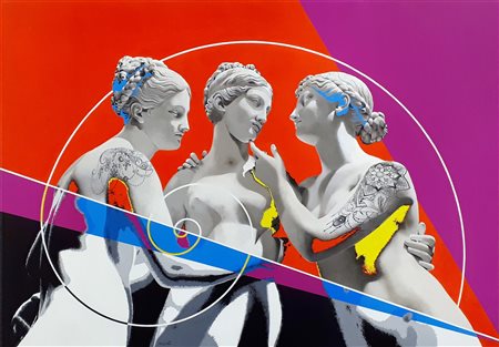 Laura Migotto (Roma 1956)  - Le Grazie tattoo 3, 2021