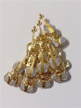 Fernandez Arman (Nizza 1928-New York 2005)  - Accumulazione di violini , 1990