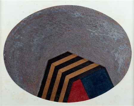 Aldo Calò (San Cesario di Lecce 1910-Roma 1983)  - Ovale, 1970