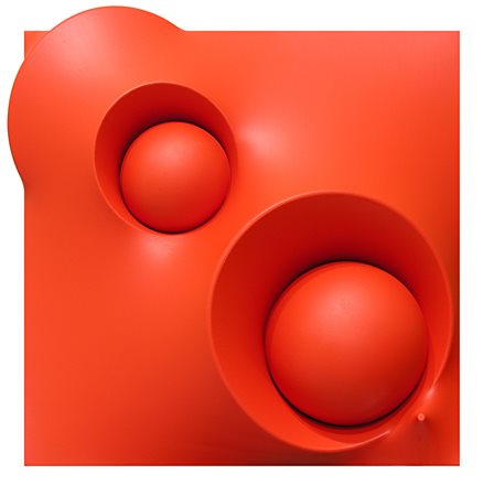 Hector Rigel (Roma 1957)  - Superficie rossa n° 57, 2021