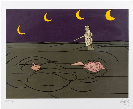 Valerio Adami (Bologna 1935)  - Petit claire de lune, 1981