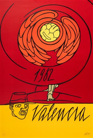 Valerio Adami (Bologna 1935)  - Valencia, 1982