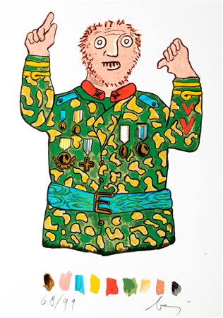 Enrico Baj (Milano 1924-Vergiate 2003)  - La visita