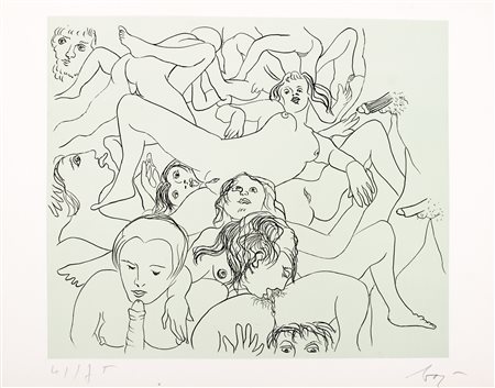 Enrico Baj (Milano 1924-Vergiate 2003)  - Sade in Italy, 1976