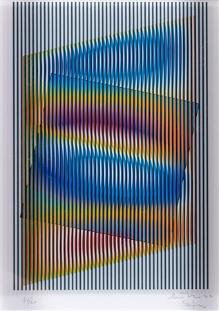 Alberto Biasi (Padova 1937)  - Rilievo ottico - dinamico (zefiro), 2021