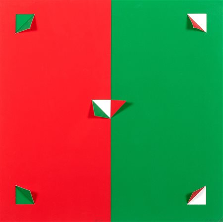 Enrico Castellani (Castelmassa 1930-Viterbo 2017)  - Carta piegata, 1993