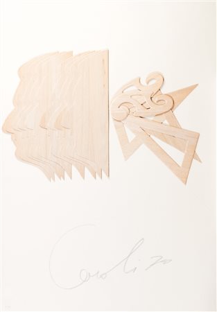 Mario Ceroli (Castel Frentano 1938)  - Profili e squadre, 1970