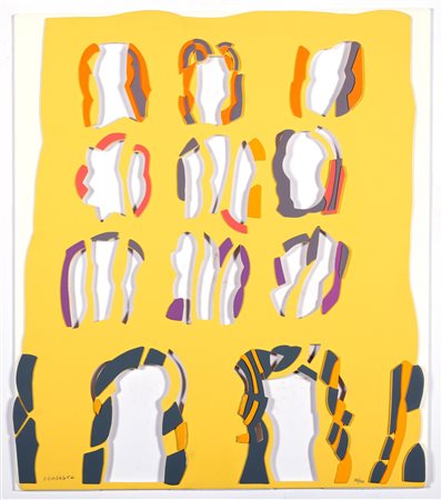 Pietro Consagra (Mazara del Vallo 1920-Milano 2005)  - Prospetto di edificio frontale, 1999