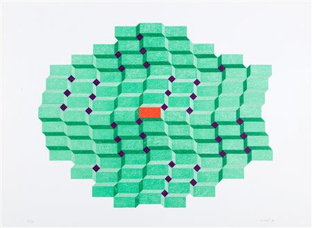 Marco Cordioli (Mantova 1934)  - Struttura verde, 1974