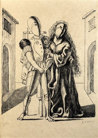 Giorgio de Chirico (Volos 1888-Roma 1978)  - Ettore e Andromaca, 1969