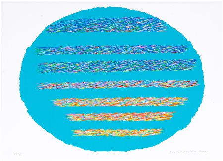 Piero Dorazio (Roma 1927-Perugia 2005)  - Ovale celeste, 2000