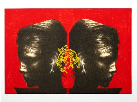 Omar Galliani (Montecchio Emilia 1954)  - Doppio profilo