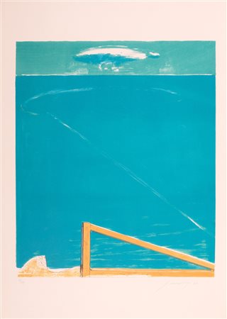 Piero Guccione (Scicli 1935-Modica 2018)  - Orizzonte sul mare, 1980