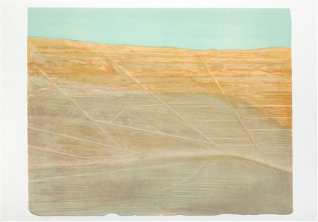 Piero Guccione (Scicli 1935-Modica 2018)  - Paesaggio, 1973