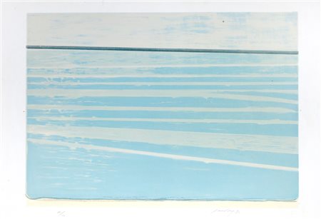 Piero Guccione (Scicli 1935-Modica 2018)  - Le linee del mare, 1973