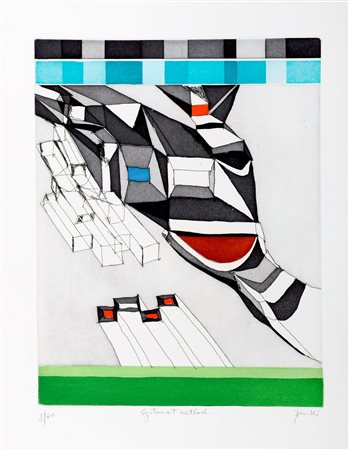 Achille Perilli (Roma 1927-2021)  - Systemat Method, 1968