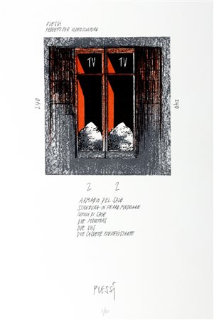 Fabrizio Plessi (Reggio Emilia 1940)  - Progetto per videoscultura