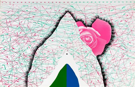 Concetto Pozzati (Vo 1935-Bologna 2017)  - Lassù sulle montagne