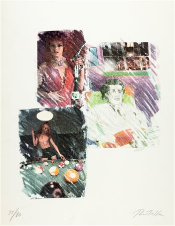 Mimmo Rotella (Catanzaro 1918-Milano 2006)  - La benzinaia