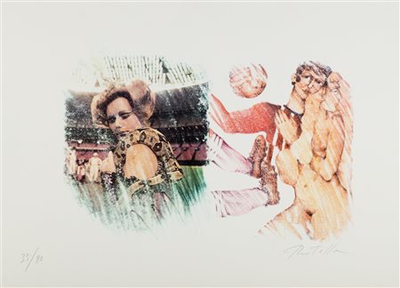 Mimmo Rotella (Catanzaro 1918-Milano 2006)  - Calcio