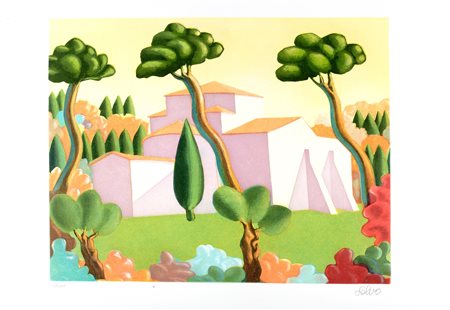 Salvo (Leonforte 1947-Torino 2015)  - Paesaggio