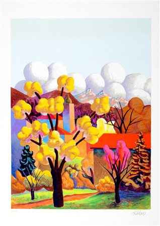 Salvo (Leonforte 1947-Torino 2015)  - Paesaggio